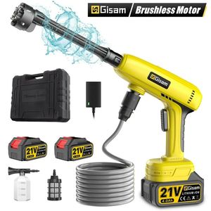 lot 59009 image: Gisam 1015PSI Cordless Pressure Washer Kit - Retail $57