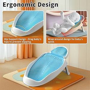 lot 59015 image: Ergonomic Baby Bath Support Lounger - Retail $21