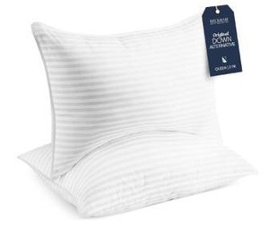 lot 56333 image: Beckham Hotel Collection Down Alternative Pillows Set - Retail $42