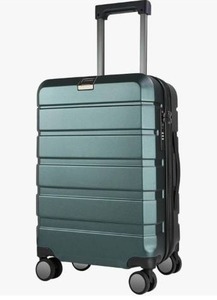 lot 56340 image: Modern Hardside Carry-On Luggage with USB Port - Retail $89