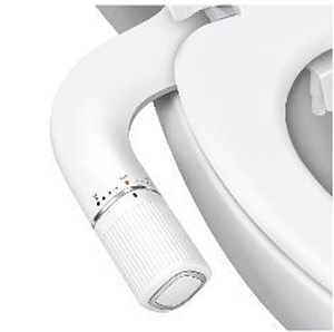 lot 58167 image: BIGCOW Bidet Toilet Attachment - Silver - Retail $29