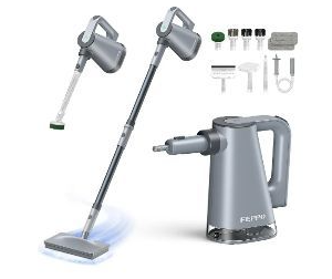lot 8192 image: FEPPO Steam Mop with Attachments - Retail $179