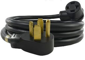 lot 58206 image: 30 Amp 4-Prong Dryer Extension Cord - 20ft - Retail $61