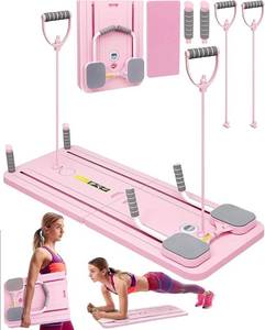 lot 59043 image: Portable Pink Pilates Reformer - Retail $299