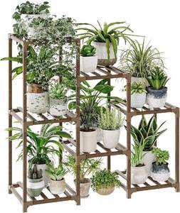 lot 59048 image: Multi-Tier Wood Plant Stand - Retail $46