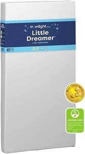 lot 9065 image: Moonlight Slumber Little Dreamer Standard Crib Mattress - Retail $199