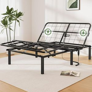 lot 9077 image: Twin XL Adjustable Bed Base - Retail $215