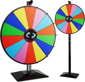 lot 59103 image: 24 Inch Dual Use Spinning Prize Wheel - Retail $63