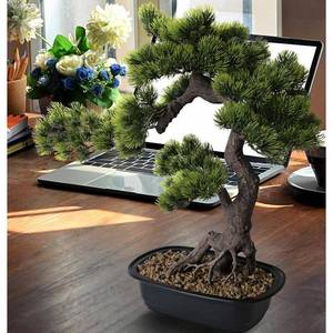lot 59133 image: 20-inch Artificial Juniper Bonsai - Retail $83