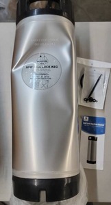 lot 59164 image: Ball Lock Keg - 5 Gallon Stainless Steel - Retail $89