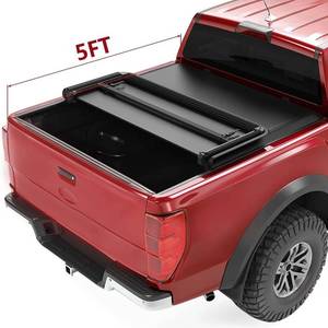 lot 9119 image: 5ft Tri-Fold Tonneau Cover with LED for Ford Ranger - Retail $147