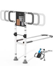 lot 59138 image: Adjustable Bed Safety Rail with Storage - Retail $59