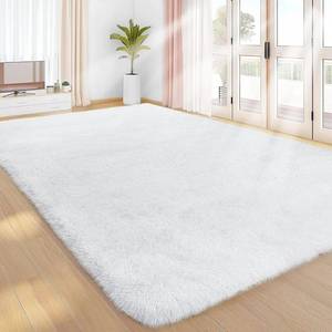 lot 59149 image: Plush White Shag Area Rug 8x10 - Retail $65
