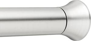 lot 59152 image: Adjustable Shower Curtain Rod - Nickel Finish - Retail $15