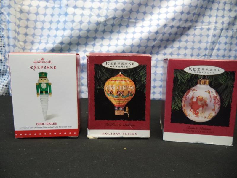 lot 2555 image: 3 Hallmark Keepsake Ornaments All New