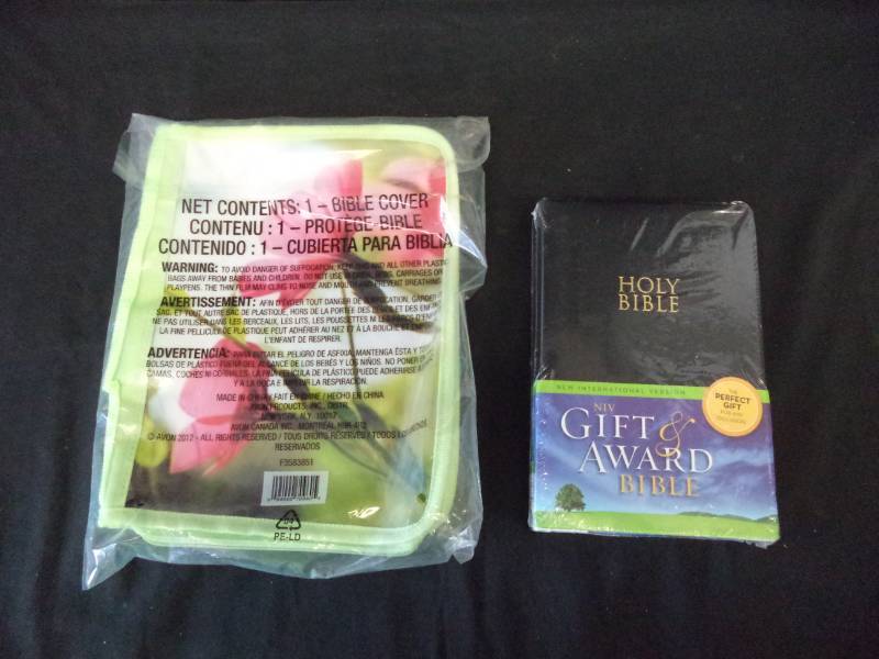 lot 2713 image: Brand New Bible & Bible Cover