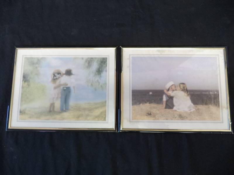 lot 2741 image: Girl & Boy Picture