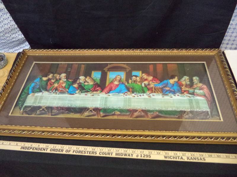 lot 2742 image: Last Supper 35 12 X 17 Picture