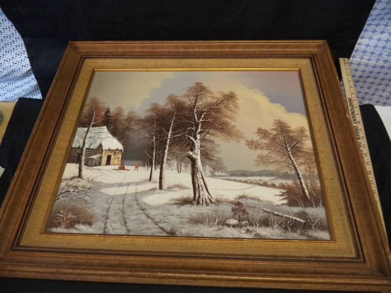 lot 2744 image: 31 X 27 Steichen Oil Painting