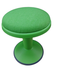 lot 1403 image: Green adjustable exercise stool swivel stool -