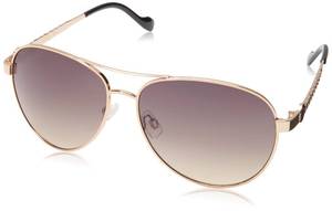 lot 2080 image: Jessica Simpson Womens J5702 Elegant Metal Aviator Pilot Sunglasses with UV400 Protection- Glamorous Lightweight Sunglasses for Women, 61mm - Retail $18