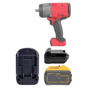 lot 2089 image: for Dewalt to Milwaukee Adapter, Battery Adapter for DeWalt 20Vand60V Lithium Battery Convert to for Milwaukee M-18 18V Lithium ion Battery Use for Milwaukee 18V Cordless Power Tool - Retail $17