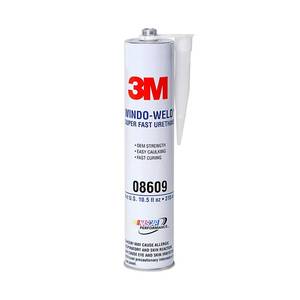 lot 2099 image: 3M 08609 Window-Weld Super Fast Urethane Windshield Adhesive, High-Strength Fast-Curing One-Part Auto Glass Sealant, 10.5 fl oz (310 mL) Cartridge, Black - Retail $32