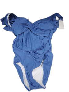 lot 6009 image: B2PRITY Beach Wear Blue and White Swimsuit size L - Retail $25