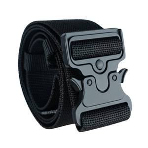 lot 6028 image: MELOTOUGH 2 Nylon Web Work Tool Belt for Men with Heavy Duty Quick Release Rugged Metal Buckle outdoor mens belt Tool Belts (Black) - Retail $16in