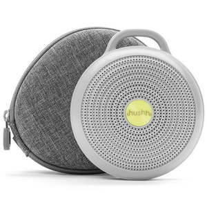 lot 15432 image: Yogasleep - Hushh Compact Sound Machine and Travel Case Bundle - Gray - Retail $56