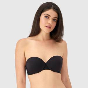 lot 16419 image: Maidenform Womens Dreamwire Bra SE3002 - Black 34A Nylon Spandex Blend, Medium Coverage, Underwire, Removable Strap - Retail $24