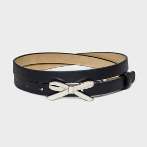 lot 16422 image: Womens Metal Bow Belt - Wild Fable� Black XL 2pk - Retail $15