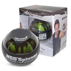 lot 16431 image: Auto-Start NSD Spinner Gyro Ball � Up to 15,000 RPM Premium hand strengthener and wrist exerciser for grip strength training, forearm workout, and pain relief durable and portable - Retail $45