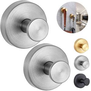 lot 16438 image: DSXHXXKG Suction Cup Hooks for Shower2025 Upgraded Drill Free Suction Cup HooksSuitable for Showers, Walls, Bathrooms, Mirrors, Glass, Hanging Towels - 2-Piece Set - Gold - Retail $18