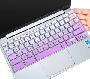 lot 16445 image: Dell Keyboard Cover for Chromebook 11.6 3100 3110 3120 3180 3181 3189 5190 and Chromebook 13.3 3380 - Ombre Purple - Retail $7in