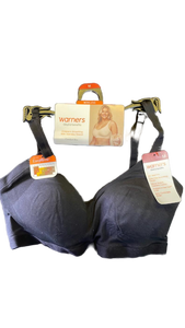 lot 16453 image: Warners Blissful Benefits Comfort Bra - Black M - Retail $15