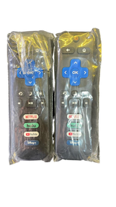 lot 16459 image: Smart TV Universal Remote Controls with Streaming Buttons 2pk - Retail $15