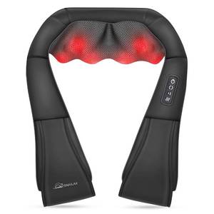 lot 19514 image: Snailax Shiatsu Neck and Shoulder Massager - Back Massager with Heat, Deep Kneading Electric Massage Pillow for Neck, Back, Shoulder,Foot,Body - Retail $45