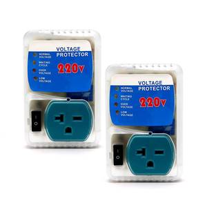 lot 19524 image: BSEED Surge Protector Outlet for Home Appliances, Power Surge Protector for Refrigerator, TV, Computer and Freezer, Adjustable Voltage Regulator, 220V, 4400W, 2 Pack - Retail $30