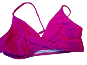 lot 20146 image: Hot Pink Swinduit Bra  with Removable Pads Medium Kids UNBRANDED  - Retail $15