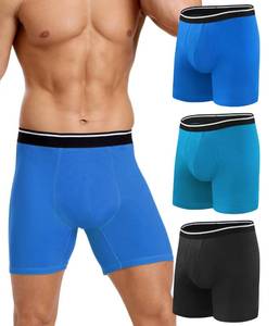 lot 20156 image: SUNCHIRI Incontinence Underwear for Men 150ML Absorbent Washable Reusable Leak Proof Cotton Protective Boxer Briefs 3 Pack (Multicolor01, Medium) - Retail $43