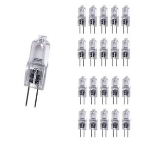 lot 20160 image: Vstar G4 12V 20W Halogen Bulb JC Type Bi-Pin Light,Clear, G4 Bi-pin Base, Halogen Light Bulb (20W 20Pack) - Retail $8