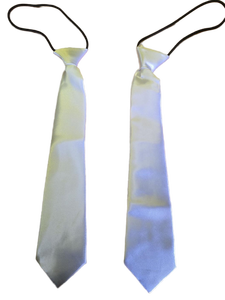 lot 20184 image: White Cheat Ties with Suspenders  - Retail $8