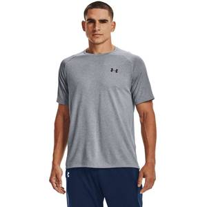 lot 20188 image: Under Armour Mens Tech 2.0 Short-Sleeve T-Shirt , Steel Light Heather (036)Black, 3X-Large - Retail $20