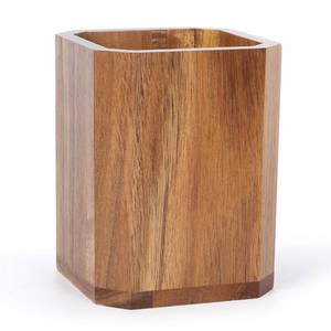 lot 20189 image: Kitchen Utensils Holder for Countertop Wooden Utensil Crocks - Cooking Spoons Organizer - Retail $10