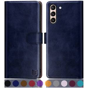 lot 20208 image: SUANPOT for Samsung Galaxy S21 6.2(Non S21) with RFID Blocking Leather Wallet case Credit Card Holder,Flip Folio Book Phone case Shockproof Cover Women Men for Samsung S21 case Wallet Blue - Retail $19in