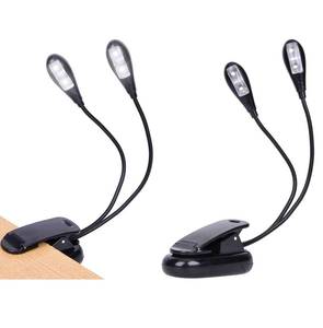 lot 20224 image: TEECOO 2 Pack Music Stand Light, Clip on Piano Light, USB and AAA Battery Operated, Eye Caring LED Book Lights, 2 Arm x 2 Brightness Levels, Ideal for Piano,Sheet Music,Guitar,Orchestra,Kids - Retail $18