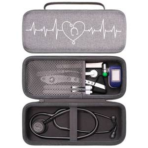 lot 6046 image: Stethoscope Case for 3M Littmann Cardiology III,II,IV,3M Littmann Master CardiologyMDF MDOne Stainless Steel Stethoscope Nurse Accessories and Medical Equipment (Dark Grey OuterDark Grey Inner) - Retail $12