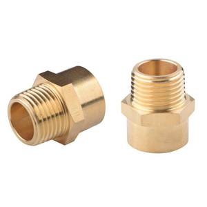 lot 6079 image: Tsinghwang 2 Pack G 12 (BSP) Female Thread to US 12 NPT Male Thread Brass Pipe Fitting Adapter,G to NPT Adapter 12 Inch Converter Connector - Retail $9