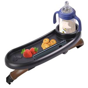 lot 6080 image: Snack Tray Compatible with Nuna,Snack Tray for Stroller Compatible with Nuna,3 in 1 Snack Tray Attachment Compatible with Nuna with Phone Holder and Cup Holder - Retail $20